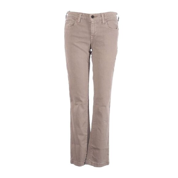 Pilcro Anthropologie Stet Neutral Brown Mid Rise Ankle Jeans Size 26 - Picture 2 of 13